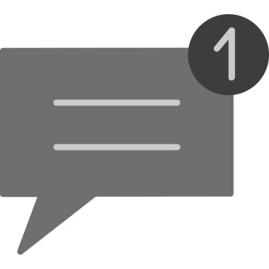 Sohbet iletisi vektör simgesi