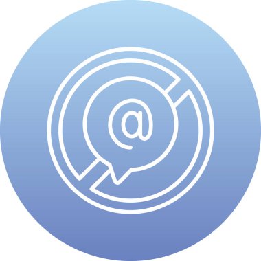 Vektör e- posta ağı Simgesi