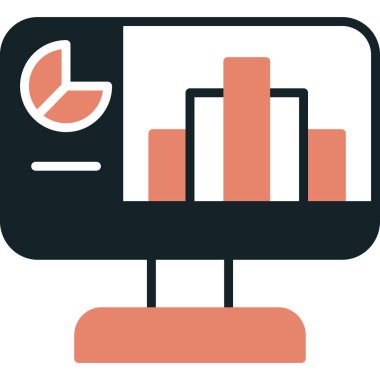 iş grafiği vektör simgesi