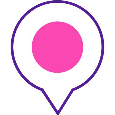 konum pin haritası simgesi - taslak biçimi