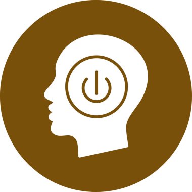 Fiş simgesi vektör illüstrasyon tasarımlı kadın kafası