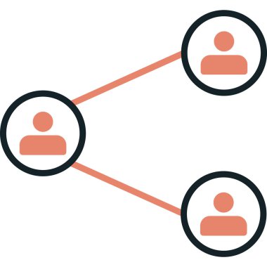 ağ bağlantı vektörü simgesi