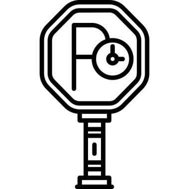 dur işareti simgesi, vektör çizimi