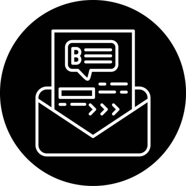 Bir belge simgesinin vektör illüstrasyonu