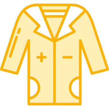 Elbise moda tişört simgesi düz stil