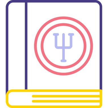 Kitap. Web simgesi basit illüstrasyon