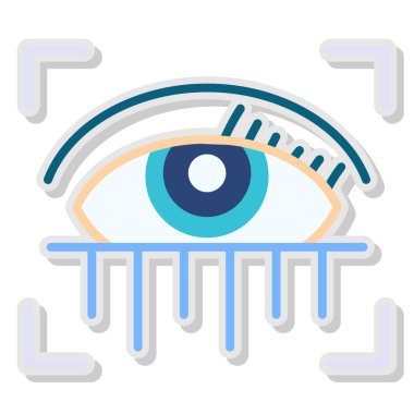 Göz simgesi vektör illüstrasyonu