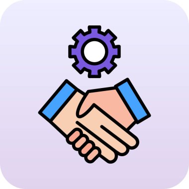 takım çalışması düz gradyan vektör simgesi tasarımı