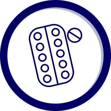 İlaç simgesinin vektör illüstrasyonu