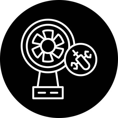fan simgesi vektör illüstrasyonu