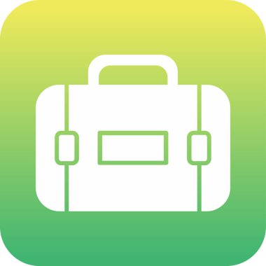 Kişisel ve ticari kullanım için evrak çantası vektör simgesi simgesi resimleme..