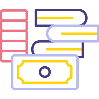 Para için. Web simgesi basit illüstrasyon