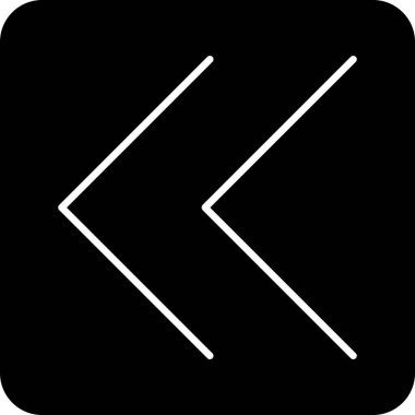 ok sol aşağı sağ simge dış hat biçiminde