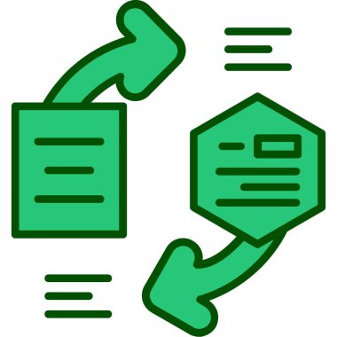 veri depolama. Web simgesi basit illüstrasyon