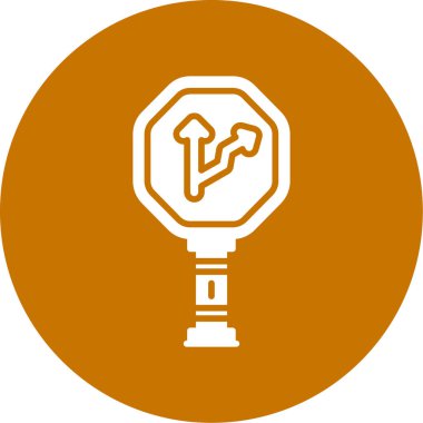 Bir ampul simgesinin vektör illüstrasyonu