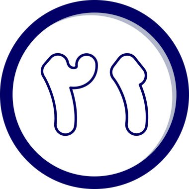 Diş. Web simgesi basit illüstrasyon