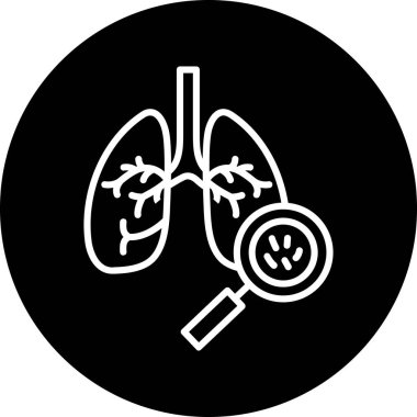 Ciğerler. Web simgesi basit illüstrasyon