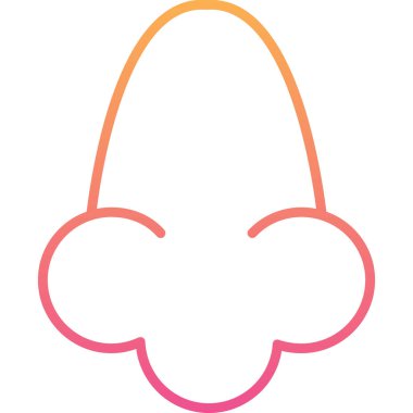 Kırmızı ve mavi bir çizgi film ikonunun vektör çizimi