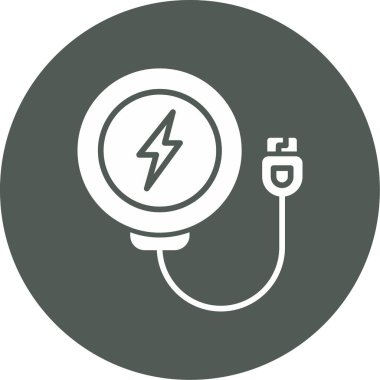 Elektrik güç vektör simgesi. Basit resimleme