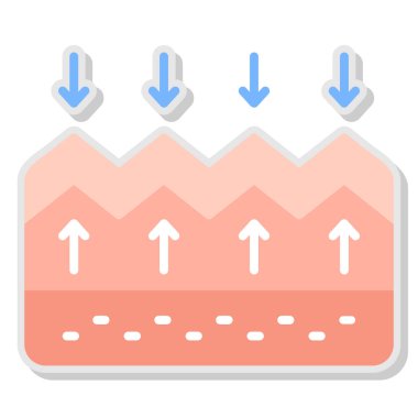 Düz biçimli ok aşağı ok simgesi