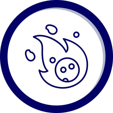 Balık. Web simgesi basit illüstrasyon