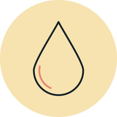 Su damlası. Web simgesi