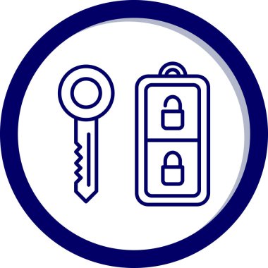 Kilit. Web simgesi vektör illüstrasyonu