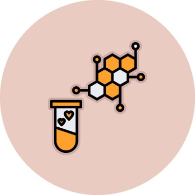DNA simgesinin vektör illüstrasyonu