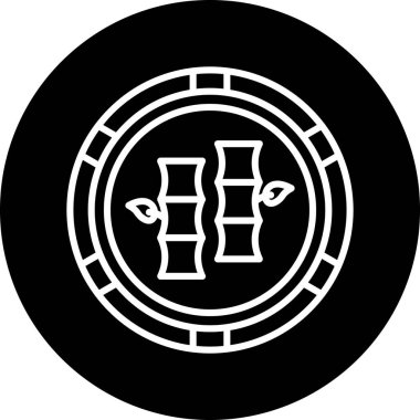 Moda tarzında izole edilmiş Çin yemeği simgesi