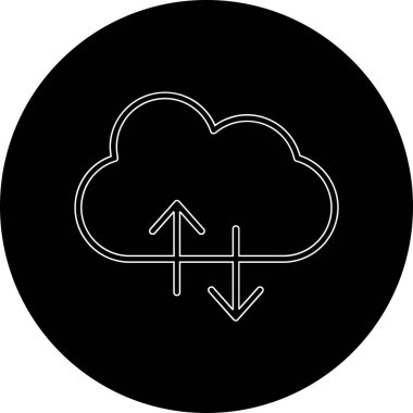 vektör bulut bilgi işlem simgesi