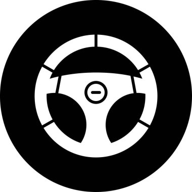 Araba simgesinin vektör illüstrasyonu