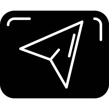 Ok. Web simgesi basit illüstrasyon