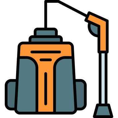 Elektrikli süpürge. Basit resimleme