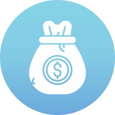 çanta dolar para simgesi - taslak biçimi