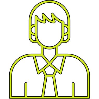 İş adamı avatar karakter ikon vektör illüstrasyon tasarımı