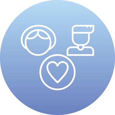 Aşk simgesinin vektör illüstrasyonu