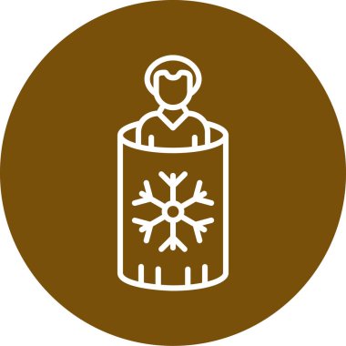 Eşsiz sıcak hava vektörü simgesi