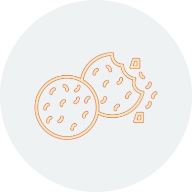 ekmek ve fırın ürünleri vektör simgesi tasarımı.