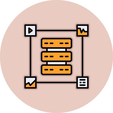 ağ paylaşım simgesi çizimi