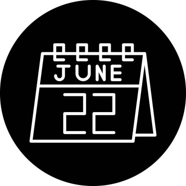 Takvim simgesinin vektör illüstrasyonu