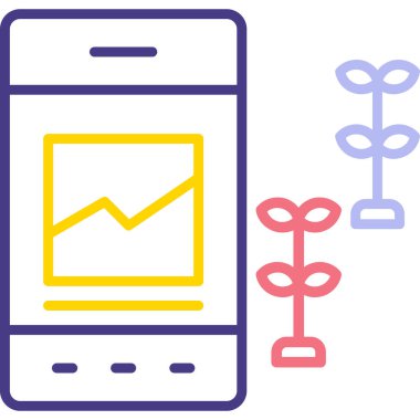 Uygulama. Web simgesi basit illüstrasyon