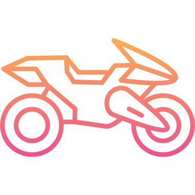 motosiklet simgesi vektör illüstrasyonu