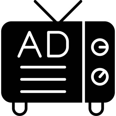 reklam panosu reklam panosu simgesi ana hatları biçiminde