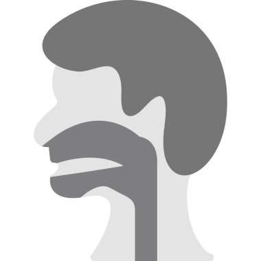 Gri sakallı insan kafası