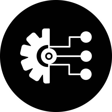 çip vektörü glifleri düz simge