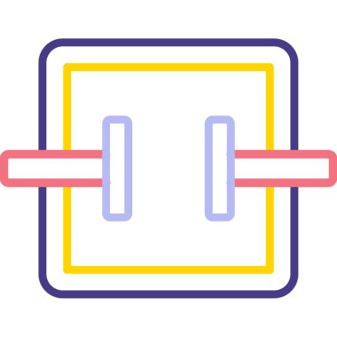 Güç. Web simgesi basit illüstrasyon