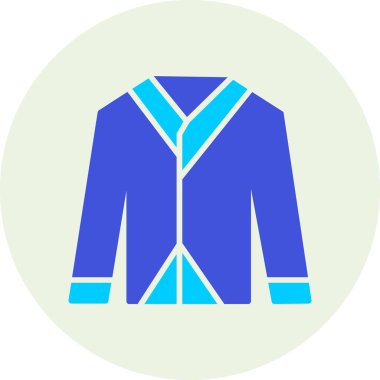 Mavi gömleğin vektör illüstrasyonu