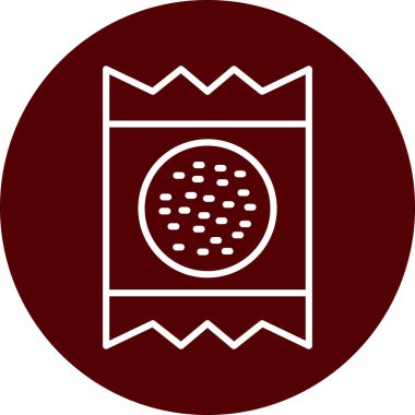 çikolata simge vektör çizim