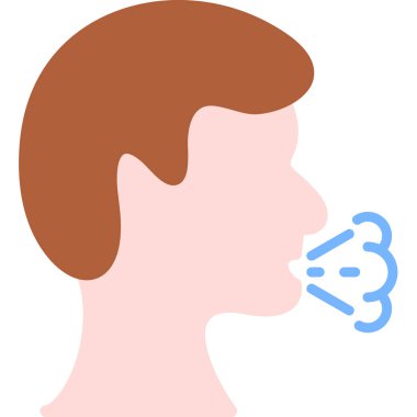 Beyaz arka planda mavi saçlı bir adam..