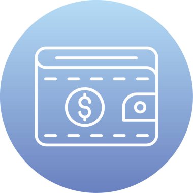 Dolar. Web simgesi basit illüstrasyon